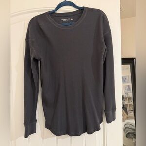 Abercrombie gray waffle tee